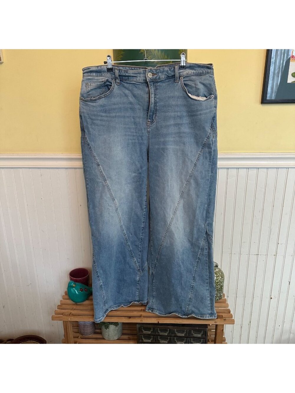 Torrid Womens Plus Size 18R Wide Leg Vintage Stretch Denim Jeans
